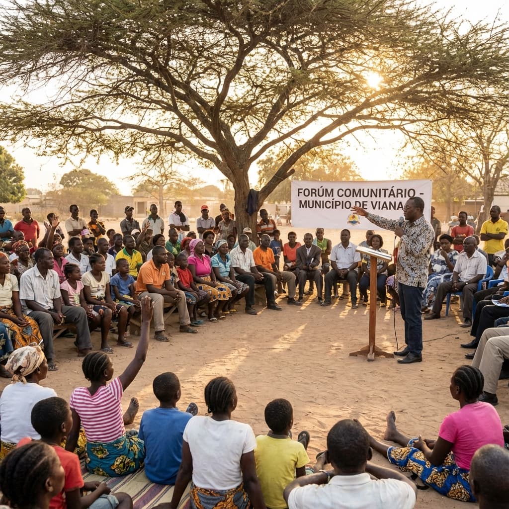 Fórum em Praça Central de Benguela